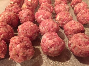 raw meatballs